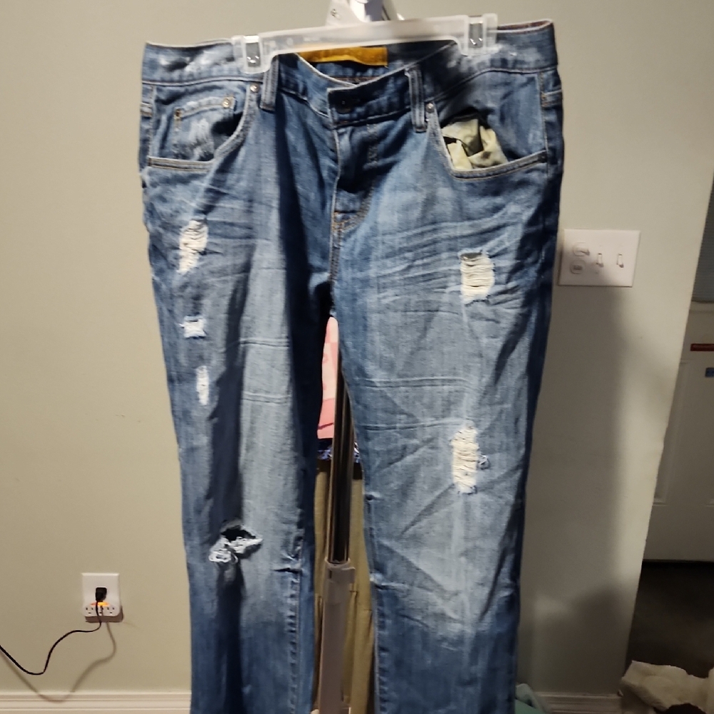 refuge Light Blue Denim Jeans with Yellow Label